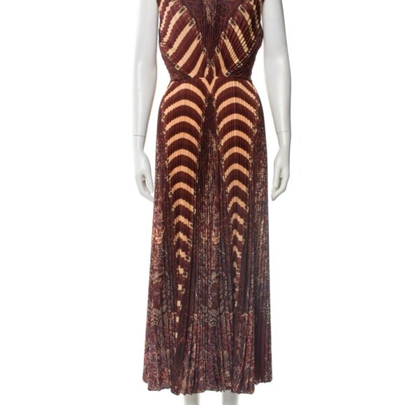 NWT ULLA JOHNSON Violeta Midi Dress in Topaz XS $1,100 - Picture 9 of 10